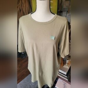 Acne Olive Green Short Sleeve Tee